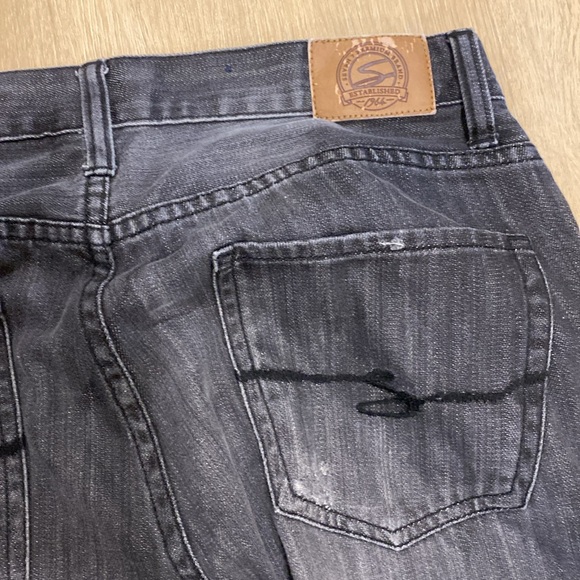 Seven7 Black Boot Cut Leg Jeans Men’s 31x34 - Picture 4 of 5